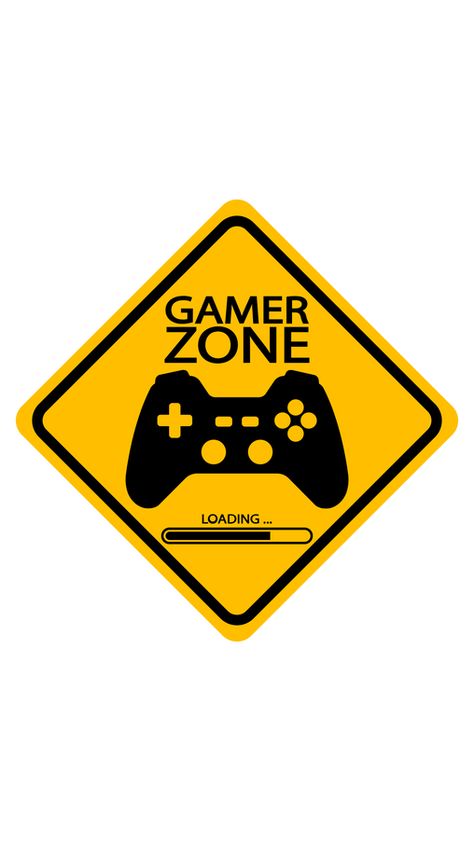 Gamer Stickers, Gaming Cartoon, Game Signs, Gaming Stickers, Gaming Pictures, Yellow Road, Game Stickers, Game Over, Game Zone