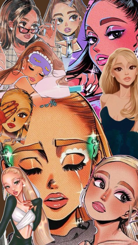 Ariana Grande Anime Wallpaper, Wallpaper For Tablet, My Everything Ariana Grande, Ariana Grande Anime, Ariana Grande Wallpaper, Elizabeth Gillies, Ariana G, Aesthetic Girl, Pretty Pictures