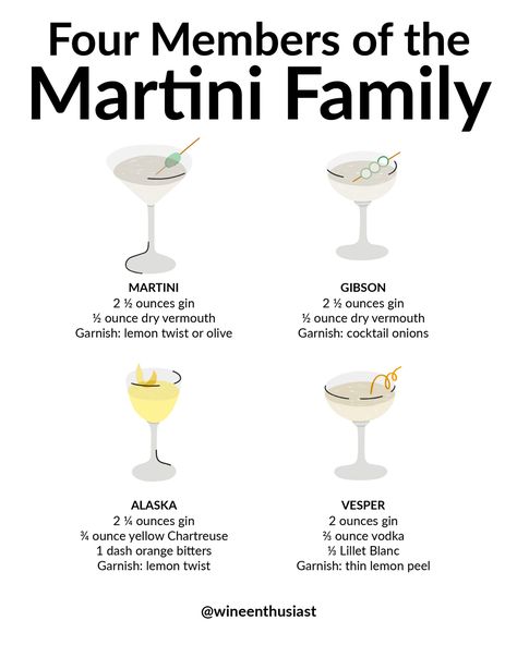 Martini Recipes Vodka, Vermouth Cocktail, Vesper Martini, Classic Martini, Home Cocktail Bar, Dry Martini, Vodka Martini, Martini Recipes, Martini Cocktail