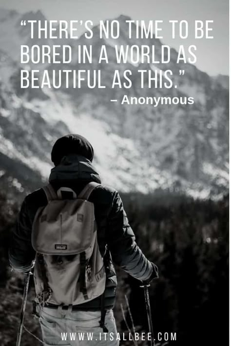 Need inspirational captions for your outdoor adventure posts? Click for 50 famous mountain quotes, quotes about being adventurous, hiking and climbing captions perfect for social media posts. Adventure Quotes Outdoor, Adventure Quotes Wanderlust, Nature Quotes Inspirational, Mountain Quotes, Quotes Adventure, Adventure Campers, Movies Quotes, Travel Quotes Adventure, Hiking Quotes