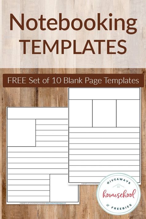 FREE Blank Notebooking Page Templates - Homeschool Giveaways Free Notebooking Pages, Notebooking Homeschool, Flower Life Cycle, Notebooking Pages, Writing Printables, Homeschool Freebies, Notebook Templates, History Curriculum, Homeschool Printables