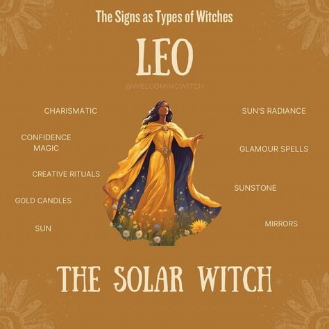 The signs as witches Part 1 🖤💙 . . . . . . . . . #witchlife #witchesofinstagram #witchcraft #pagan #witchy #witchtok #witchyvibes #witchesofig #witchythings #witchyaesthetic Witch Zodiac Signs, Natural Born Witch, Leo Witch, Yule 2024, Solar Witch, Crystal Knowledge, Sun Witch, Witchy Astrology, Witch Types