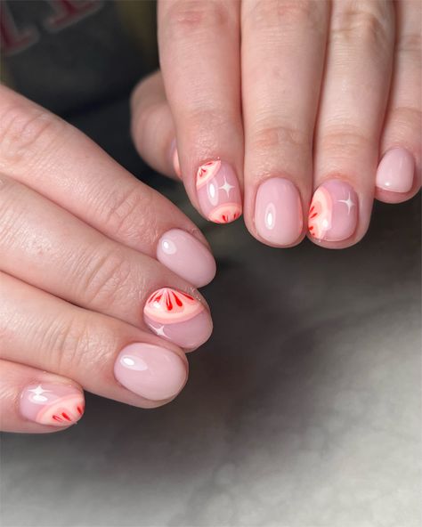 Grapefruit Nails, Fruit Nails, Personal Health, Nude Nails, Grapefruit, Nail Ideas, Nail Inspo, Health And Beauty, Manicure