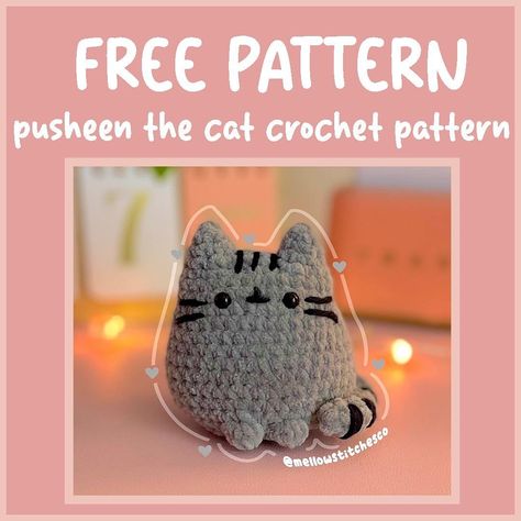 Cat Plushie Crochet Pattern, Cat Plushie Pattern Free, Cat Crochet Plushie, Cute Cat Plushies, Crochet Cat Pattern Free Amigurumi, Cute Cat Crochet, Plushies Crochet, Amigurumi Plushies, Crochet Cats