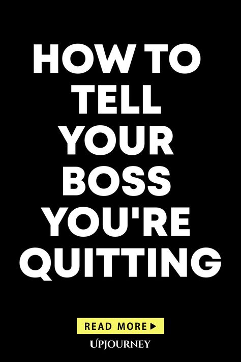 Need to have a difficult conversation with your boss about quitting? It's important to be respectful and professional. Check out our guide on how to effectively communicate your decision to leave your job. These tips will help you navigate this sensitive situation with confidence and professionalism. Remember, honesty is key when it comes to such conversations. Embrace this new chapter in your career gracefully and make a thoughtful exit plan that benefits both you and your current employer in t How To Tell Your Boss Your Leaving, How To Quit Your Job, Being Direct, Work Etiquette, Psychology Terms, Decision To Leave, Leaving A Job, Resignation Letter, Difficult Conversations