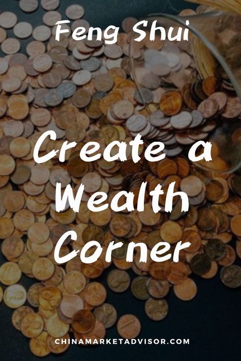 Create a Wealth Corner Feng Shui Money Corner, Feng Shui Tips For Wealth, Feng Shui Wealth Corner, Money Corner, Feng Shui Basics, Wealth Corner, Attract Wealth And Prosperity, Feng Shui Elements, Goodluck Charms