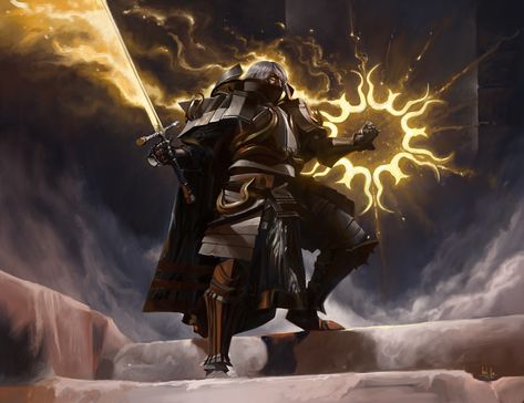 Sun Paladin Fantasy Art, Dhampir Paladin, Hexblade Paladin, D&d Paladin, Sun Paladin, Dnd Paladin Art, Paladin Fantasy Art, Evil Paladin, Fantasy Paladin