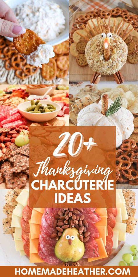 Create a Thanksgiving charcuterie board masterpiece with a blend of seasonal cheeses, cured meats, fruits, nuts, and artisanal crackers for a festive feast! Thanksgiving Cheese And Sausage Tray, Thanksgiving Cracker Tray, Cheese Platter Ideas Thanksgiving, Turkey Day Charcuterie Board, Friendsgiving Charcuterie Board Easy, Charcuterie Board Turkey Shape, Charcuterie Board Ideas Thanksgiving Turkey, Thanksgiving Meat Board, Cheese Board Ideas Thanksgiving