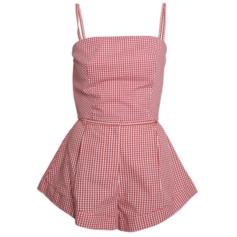 Sadie Set - Red Gingham (L) | Miscreants | Wolf & Badger Couture, Haute Couture, Black And White Gingham Shorts Outfit, White Picnic Table, Red And White Picnic, Gingham Set, Thrift Ideas, White Picnic, Fitting Room