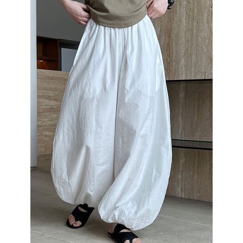 High Waisted Trouser Pants, Lantern Pants, Movement Design, Pants High Waisted, Women Design, Summer White, Style Punk, 가을 패션, Inspiration Mode