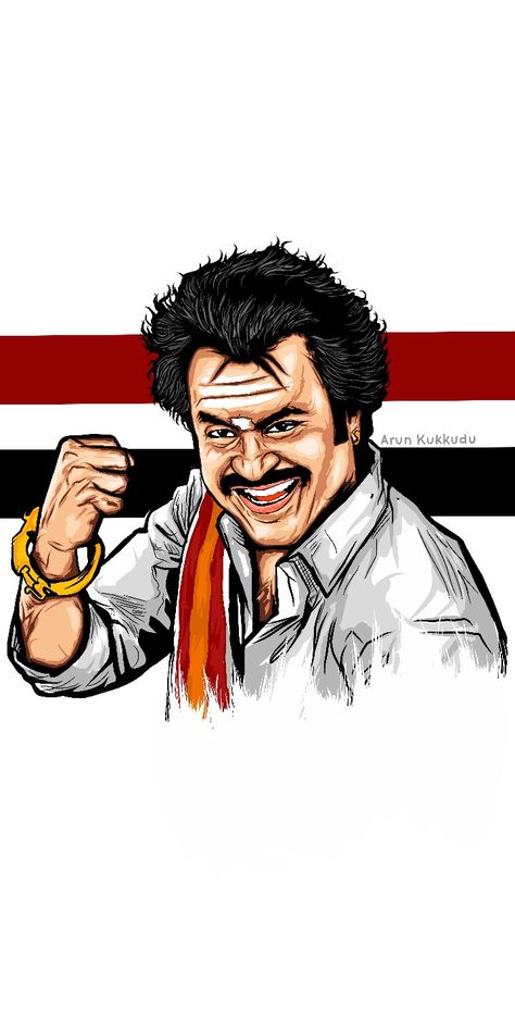 Rajani Kanth Images, Thalapathi Rajini, Rajinikanth Illustration, Rajinikanth Art, Rajinikanth Wallpapers Art, Superstar Rajinikanth Quotes, Tamil Actors Illustration, Rajinikanth Wallpapers, Actor Illustration