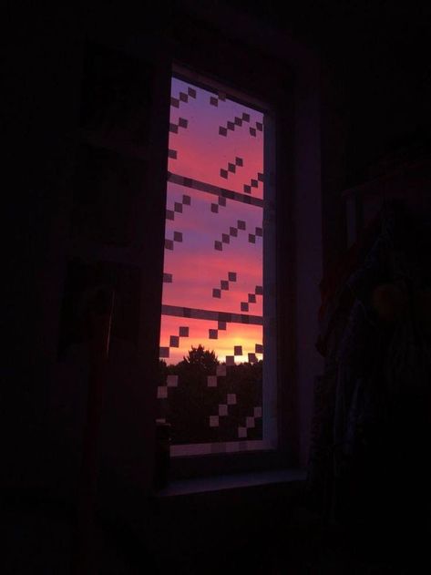 Minecraft Window, Minecraft Room Decor, Zimmer Diy, Minecraft Room, Minecraft Wallpaper, Indie Room, Minecraft Crafts, Cute Room Ideas, Minecraft Art