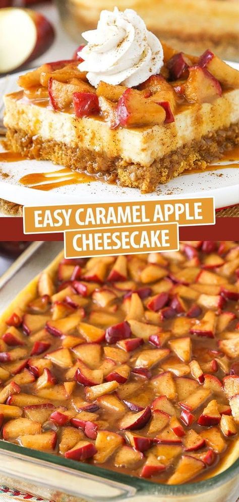 Deserts To Make With Apples, Holiday Apple Desserts, Easy Good Thanksgiving Desserts, Apple Pumpkin Cheesecake, Christmas Apple Recipes, Baking Recipes Fall Desserts, Homemade Fall Recipes, Fall Bake Off Ideas, Fall Food Favorites