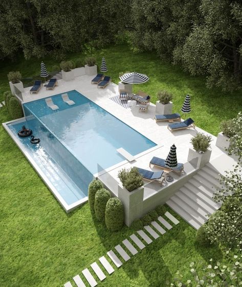 Eye-popping collection of 47 incredible infinity pool designs. Check out these inspiring and refreshing pictures of infinity pools. Infinity Pool Design, Ideas De Piscina, Pool Design Ideas, Dream Backyard Pool, Pools Backyard Inground, Swimming Pool Architecture, Luxury Swimming Pools, Small Pool Design, Casa Country