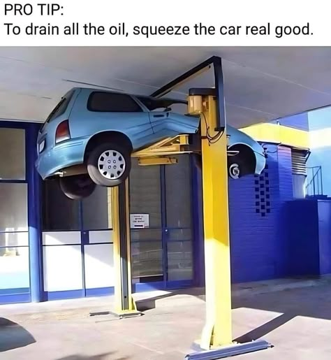 Car Jokes, Mechanic Humor, Car Memes, Bad Life, Funny Images Laughter, Funny Ha Ha, Need A Laugh, Funny Animal Memes, Memes Humor