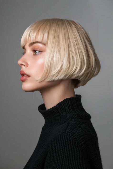 25 Trendy Ear Length Short Bob Hairstyles To Try In 2024 - Pinch Of Glam Short Bob Blonde Hair, Ear Length Bob, Box Bob, Silver Fox Hair, Shoulder Haircut, Bob Pixie Cut, Short Wavy Bob, Chic Short Hair, Short Bob Haircuts