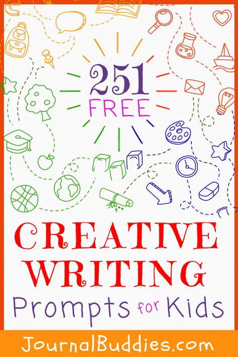 Try these today! Creative writing prompts are a great way to get kids’ minds going, as a question or idea can inspire all kinds of imaginative reflections and creative solutions. To support a regular creative writing practice, we published four lists of prompts for kids with 251 prompts in all! Creative Writing Prompts For Kids, Creative Writing Topics, Writing For Kids, Summer Writing Prompts, Creative Writing For Kids, Imaginative Writing, Creative Writing Worksheets, Elementary Writing Prompts, Fun Writing Prompts