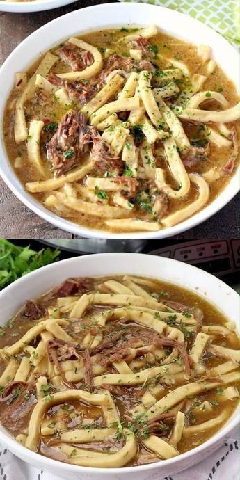 Crockpot Taco, Recipe Crockpot, Resep Pasta, Beef Noodles, Easy Taco, Crockpot Dishes, Taco Soup, Crock Pot Slow Cooker, Beef And Noodles