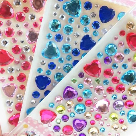 Lukisan Fesyen, Pc Decoration, Face Crystals, Eyebrow Jewelry, Scrapbook Disney, Diamond Nail Art, Crystal Stickers, Rhinestone Sticker, Rhinestone Material