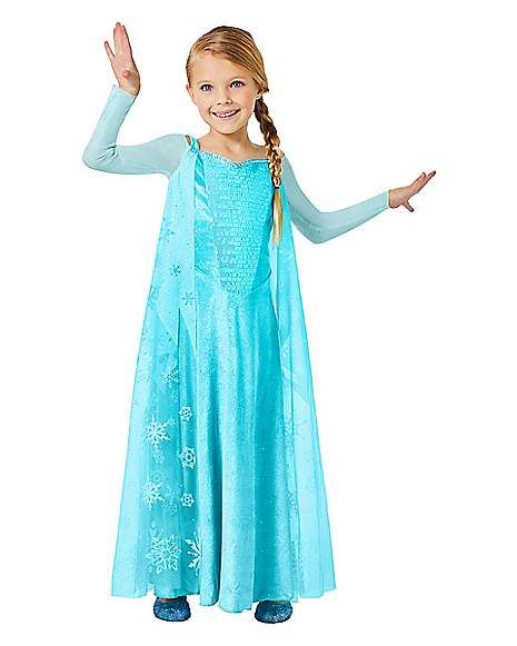 Toddler Elsa Dress Costume - Frozen - Spirithalloween.com Blue Dress For Kids, Blue Dresses For Kids, Toddler Elsa Costume, Frozen Outfits, Favorite Disney Princess, Halloween Toddler, Baby Costumes Girl, Elsa Costume, Dress For Kids