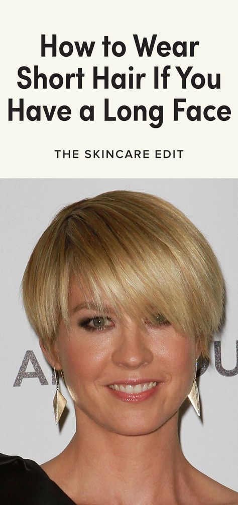 Ask a Hairstylist: How to Wear Short Hair If You Have a Long Face Long Face Haircuts Short, Short Hair With Long Face, Short Hairstyle Women For Long Face, Short Hairstyle Women With Long Face, Best Hair Styles For Long Faces, Short Hairstyle For Long Face Girl, Chin Length Hair For Oval Faces, Pixie Haircut For Rectangular Face, Hairstyles For Long Face Shape Over 50