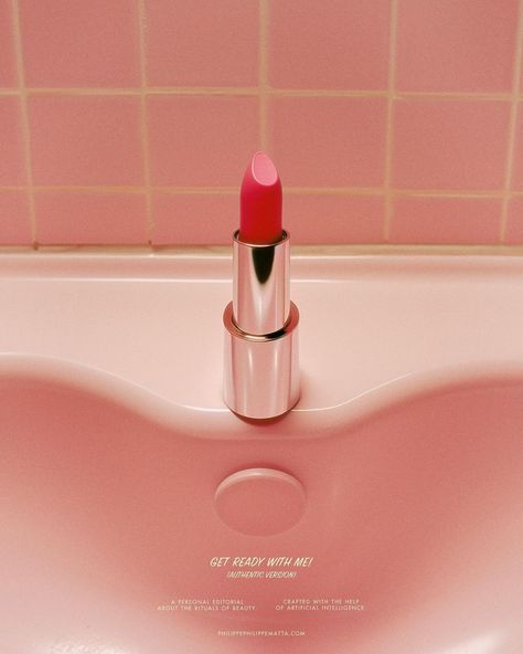 Photo by philippe philippe matta on February 02, 2024.  makeup, lipstick, cosmetics, wash basin and sink. Editorial Campaign, Body Positive Photography, Vintage Editorials, Skincare Products Photography, Lipstick Designs, Glossy Makeup, Beauty Photoshoot, Beauty Products Photography, Cosmetic Design