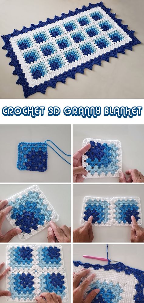 Crochet Granny Blanket, Projek Mengait, Modern Haken, Crochet Blanket Tutorial, Granny Square Haken, Granny Blanket, Modern Crochet Blanket, Granny Square Crochet Patterns Free, Blanket Design