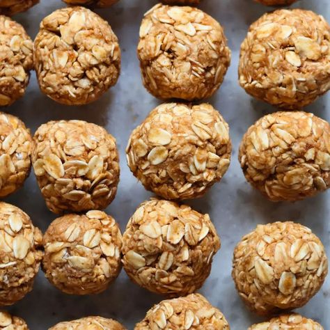 3-Ingredient No-Bake PB2 Energy Balls Recipe Oatmeal Protein Powder Balls, Pb2 Energy Balls Rolled Oats, Pb2 Energy Balls, Pb2 And Applesauce, Pre Workout Energy Balls, Peanut Butter Protein Balls No Bake, Rolled Oats Protein Balls, Pb2 Balls, Recipes With Pb2 Powder