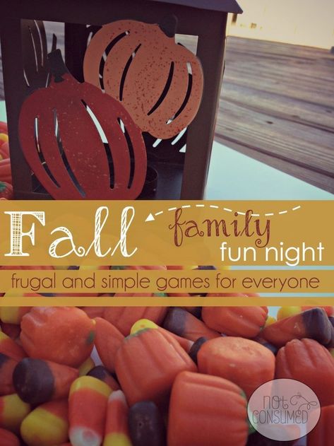 Family fun night is all about simple and frugal fun for everyone. You'll love these easy games for any fall themed fun night! Fall Festival Games, Fall Family Fun, Festival Games, Fall Games, Harvest Party, Family Fun Night, Fun Family Activities, Eric Carle, Family Night