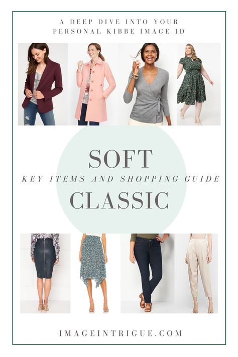 Find modern, flattering clothing items following Kibbe's recommendations for Soft Classics! Soft Classic Outfit Ideas, Modern Classic Wardrobe, Kibbe Soft Classic, Soft Classic Kibbe, Classic Summer Outfits, Classic Capsule Wardrobe, Classic Style Outfits, Classic Outfit, Classic Skirts