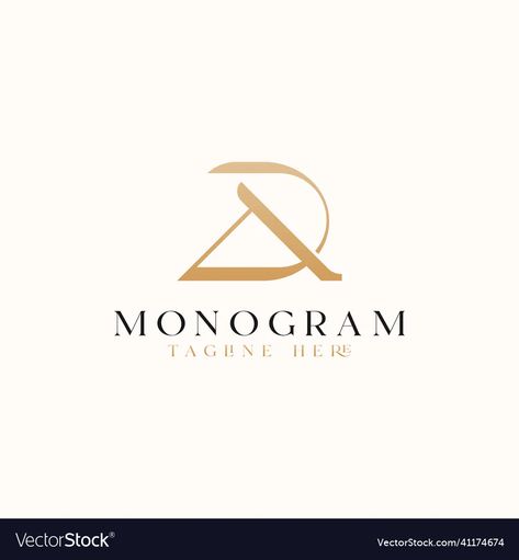 Initial ad da a d monogram logo template vector image D Monogram Logo, D Monogram, Letter Icon, Monogram Logo, Logo Templates, Art Works, Png Images, Vector Free, Vector Images