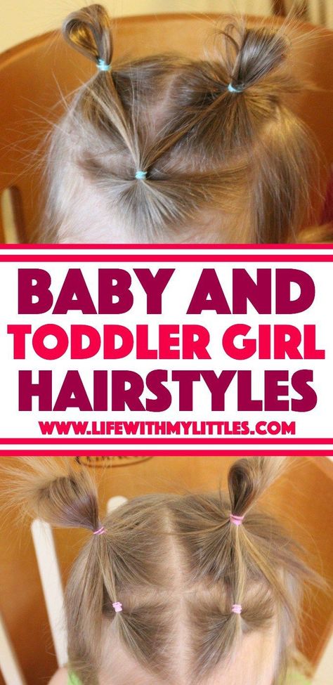 Toddler Girl Hairstyles, Easy Toddler Hairstyles, Cute Toddler Hairstyles, Easy Little Girl Hairstyles, Girl Hair Dos, Girls Hairstyles Easy, Toddler Hairstyles, Toddler Hairstyles Girl