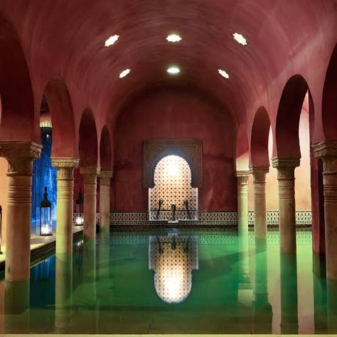 Most Relaxing Turkish Baths Around the World | Architectural Digest Spa Hammam, 19th Century London, Steam Bath, San Nicolas, Al Andalus, Public Bath, Sierra Nevada Mountains, Granada Spain, Indoor Swimming