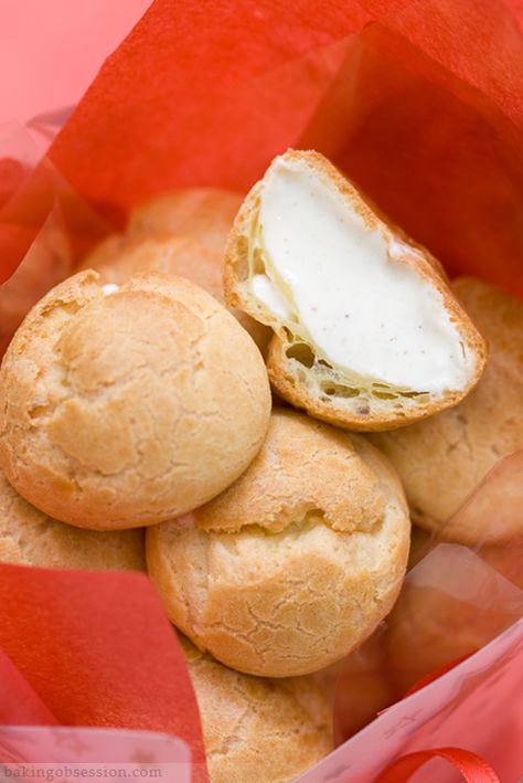 eggnog-cream-puffs-inside Cream Puffs Recipe, Cream Puff Recipe, Special Occasion Food, Eggnog Recipe, Egg Nog, Incredible Edibles, Christmas Dishes, Cream Puffs, Holiday Cooking