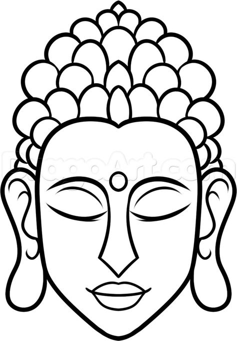 Buddha Sketch, Stone Drawing, Buddha Drawing, Buddha Art Drawing, Art Buddha, Buddha Face, Buddha Art Painting, Buddha Painting, Buddha Head