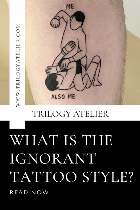 What is the Ignorant Tattoo Style? [Answered] Ignorance Tattoo, Ignorant Tattoo Design, Ignorant Tattoo Ideas, Attract Tattoo, Ignorant Tattoo Style, Let Go Tattoo, Tricep Tattoo, Tattoo 101, Let It Go Tattoo