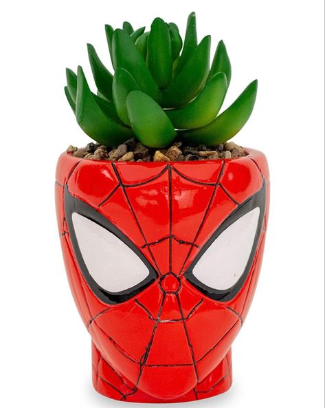 Toynk Marvel Comics Spider-Man 3-Inch Ceramic Mini Planter with Artificial Succulent Spiderman Room Decor, Spiderman Home, Spiderman Decorations, Spiderman Room, Man Bathroom, Spiderman Gifts, Spiderman Theme, Marvel Collectibles, Man Room