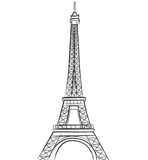 Coloriage Tour Eiffel à colorier - Dessin à imprimer Paris Drawing, Coffee In Paris, Paris Tour Eiffel, Drawings Ideas, Coffee Painting, Watercolor Lettering, Diy Photo, Drawing For Kids, Cartoon Drawings