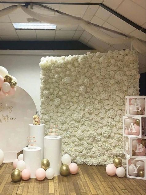 ARTIFICIAL FLORAL BACKDROP: Each flower wall is 30cm/11.81in high and 30cm/11.81in long.For wedding backdrop, quinceanera decorations, nursery decor , or Valentine's Day display.Elegant and stunning for wedding party centerpieces backdrop flowers decoration. MATERIAL: These flower are made of safe and nontoxic silk cloth. With high color saturation, it simulates the feel of real roses.Thanks to their artificiality, we don't have to worry about their long-term care. EASY TO DIY: As for the DIY lovers, the floral wall can provide more ideas for you to make wonderful works. Loved how easy it is to manipulate the flower panel into desired outcome. All you need is a pair of scissors and your imagination. MULTIFUNCTIONAL: Our decorative wall panels are great for bridal shower backdrop, flower pa White Flower Wall Backdrop, Rug Backdrop, Rose Wall Backdrop, Backdrop Flowers, Flower Party Decorations, Women Birthday Party, Wedding Party Centerpieces, Background Spring, Anniversary Decor