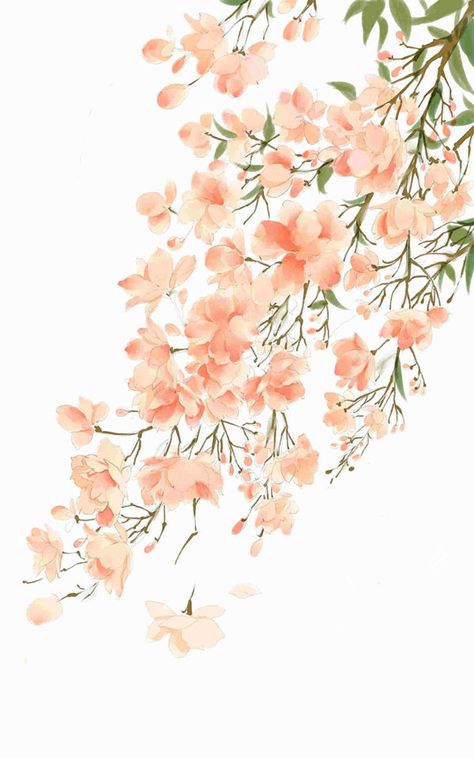 Paint, Flowers, Pink, White