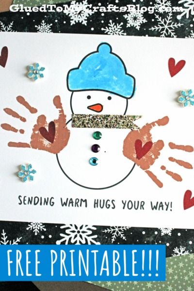 Warm Hugs Handprint Keepsake - Glued To My Crafts Winter Animals Preschool, Winter Crafts For Toddlers, Toddler Projects, Winter Crafts Preschool, Handprint Keepsake, Keepsake Ideas, Winter Activities Preschool, January Crafts, St Patricks Day Crafts For Kids