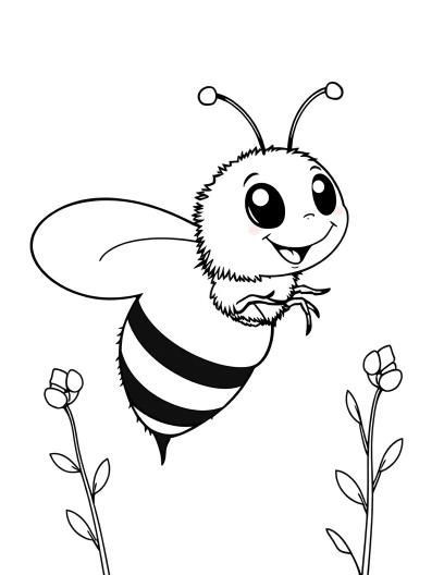 Bee-utiful coloring pages for you! 🐝 Our coloring pages feature these busy and important insects in various scenes and poses. Click to explore and start coloring today! 🎨 Bee Clipart Black And White, Bee Outline, Bee Template, Bee Coloring, Bee Utiful, Bee Printables, Bee Coloring Pages, Bee Keeper, Honey Bee