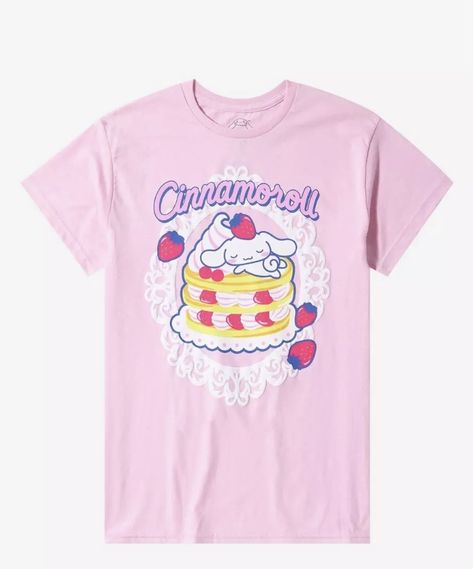 Cinnamoroll Merch, Sanrio T Shirt, Sanrio Clothes, Stack Of Pancakes, Lace Ankle Socks, Japan Store, Disney Valentines, Tall Hoodies, Plus Size Fits