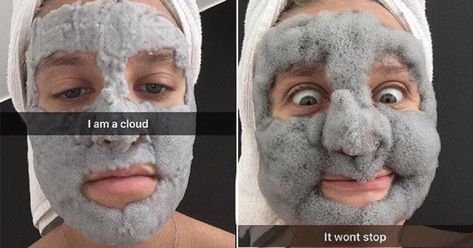 People are going mad for a new face mask that turns your face into a bubble cloud Carbonated Bubble Clay Mask, Bubble Face Mask, Bubble Face, Bubble Mask, Aesthetic Selfie, Mask Aesthetic, Clay Face Mask, Clay Faces, Cloud Strife