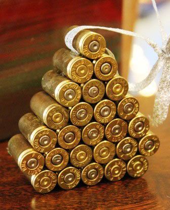 Unusual Christmas Tree Ornaments ::: Bullet Shell Casings, Brass Bullet Shells 223, Empty Ammo Casings, #Empty #Brass Rounds, DIY Jewelry Craft Making, #Steampunk Designs, Ammo Art Jewelry Supplies by CraftSuppliesDepot on Etsy #Bullet Jewelry, Bullet Necklace, Bullet Bracelet, #BulletRing, Bullet Shell Jewelry, Bullet Casing Jewelry, Bullet Jewelry Making Supplies Bullet Casing Crafts, Shotgun Shell Crafts, Western Christmas Tree, Unusual Christmas Trees, Bullet Crafts, Cowboy Christmas, Western Christmas, Christmas Ornaments Homemade, Christmas Ornaments To Make