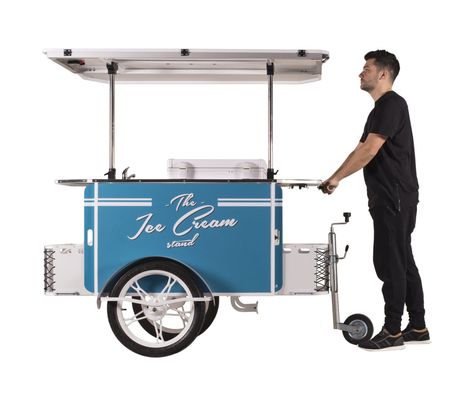 Ice Cream Vending Cart Mobile Kiosk, Gelato Cart, Vendor Cart, Food Bike, Bike Food, Human Element, Bike Cart, Coffee Bike, Food Cart Design