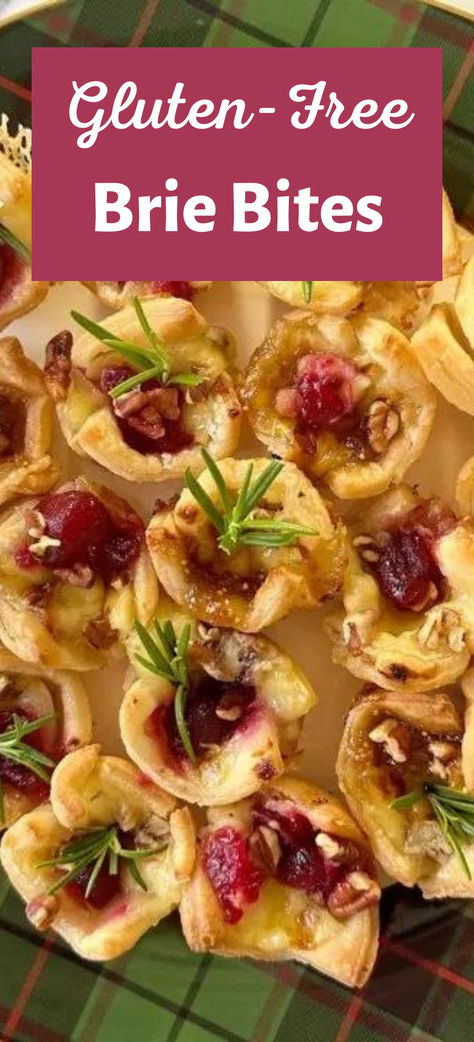 Gluten Free Thanksgiving Appetizers, Gluten Free Finger Foods, Cranberry Appetizer, Cranberry Brie Bites, Cranberry Bites, Brie Cranberry, Brie Puff Pastry, Brie Appetizer, Cranberry Brie