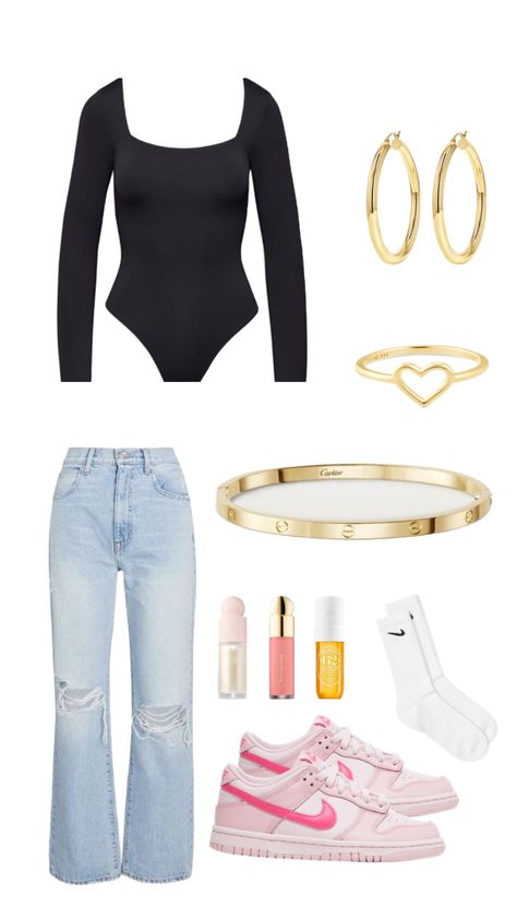 fit 🤍 #outfit #outfitinspo #fit #outfits #goldjewelry #outfitideas #newyear Polyvore Girly Outfits, Outfit Inspo White Background, Basic Girly Outfits, Outfit White Background, Outfits White Background, Outfit Ideas White Background, Girly Outfits Winter, It Girl Outfit, Simple Girly Outfits