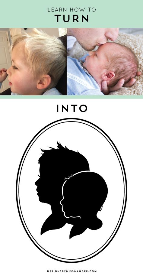 How To Make A Silhouette Portrait, Diy Family Portrait Art, How To Make Silhouette Pictures, Diy Sillouette Art How To Make, Silouette Pics Photo Ideas, Diy Silhouette Portrait, Baby Silhouette Art, Friends Silhouette, Silhouette Portrait Projects