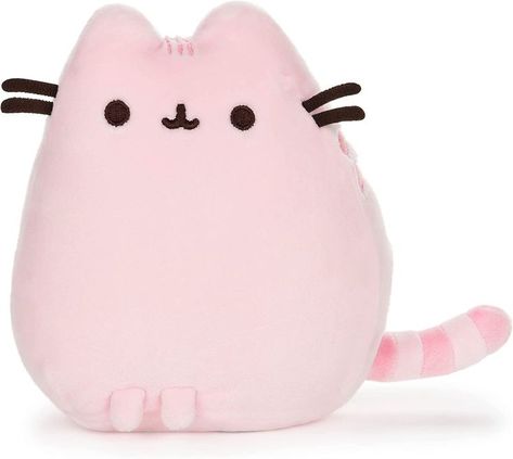 Pusheen Stuffed Animal, Pink Pusheen, Pink Stuffed Animals, Pusheen Plush, Pusheen The Cat, Pusheen Cute, Sitting Pose, Pusheen Cat, Kitty Stuff